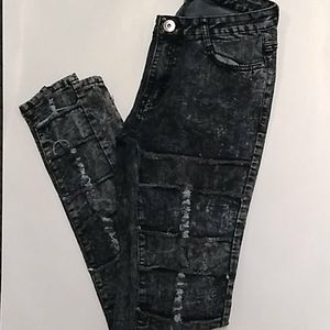 Acid Wash Womens Skinny Jeans